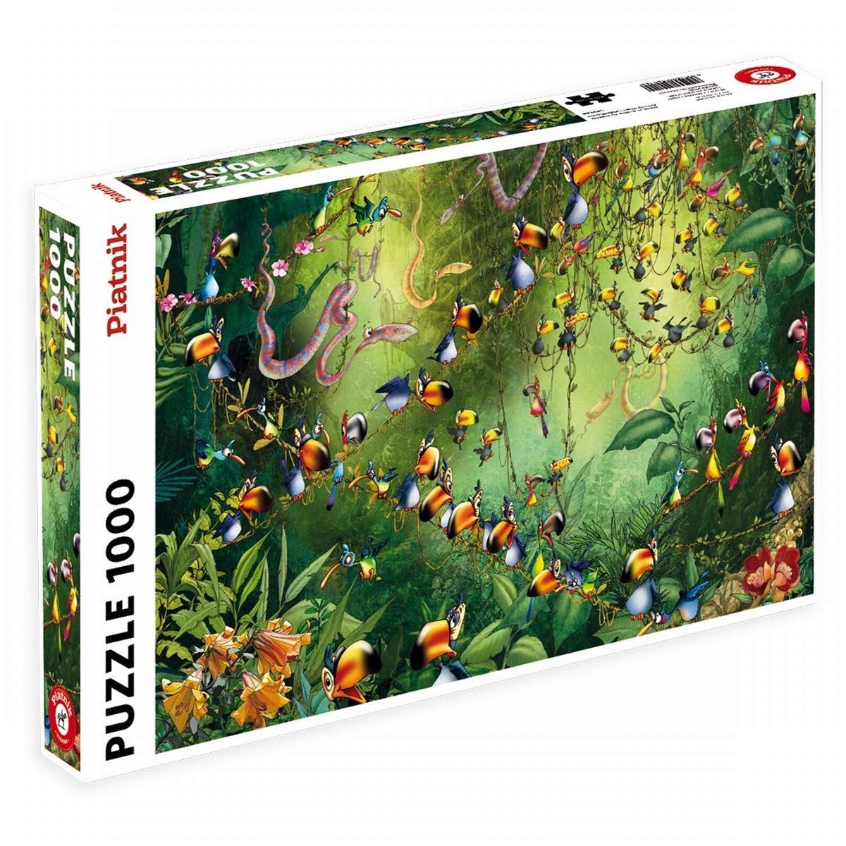 Piatnik Toucans in Jungle Jigsaw Puzzle (1000 Pieces), Jigsaw